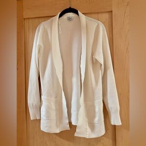 Cielo Cream Ribbed Cardigan